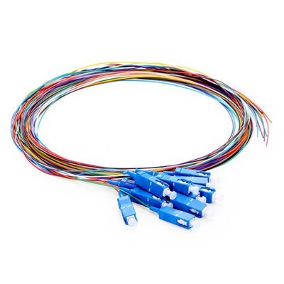 پیگتیل سینگل مود فیبر نوری SC SX 1M UPC 12COLOR